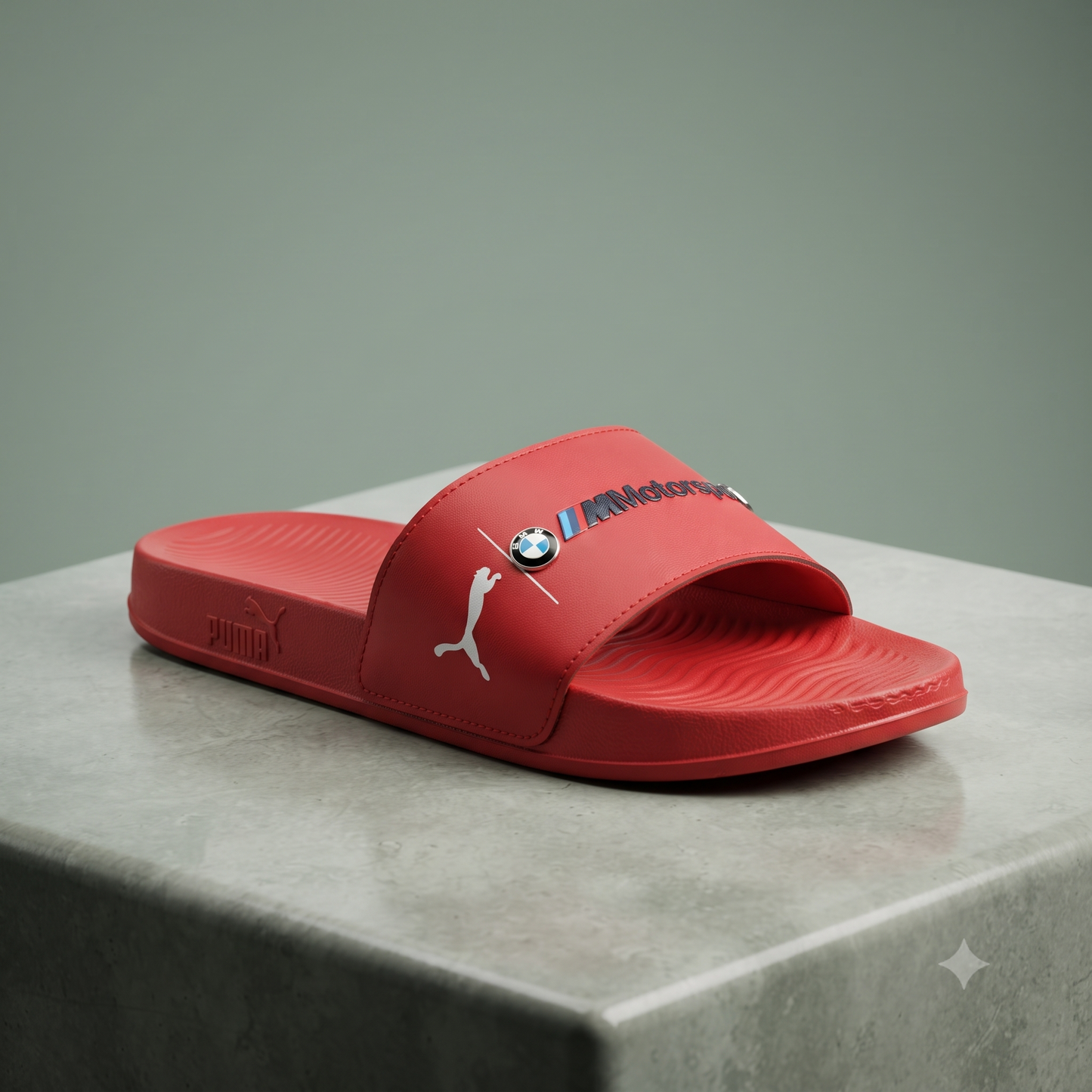 Premium Red Motorsport Slide Sandals for Men & Women | Stylish Casual Comfort Slippers