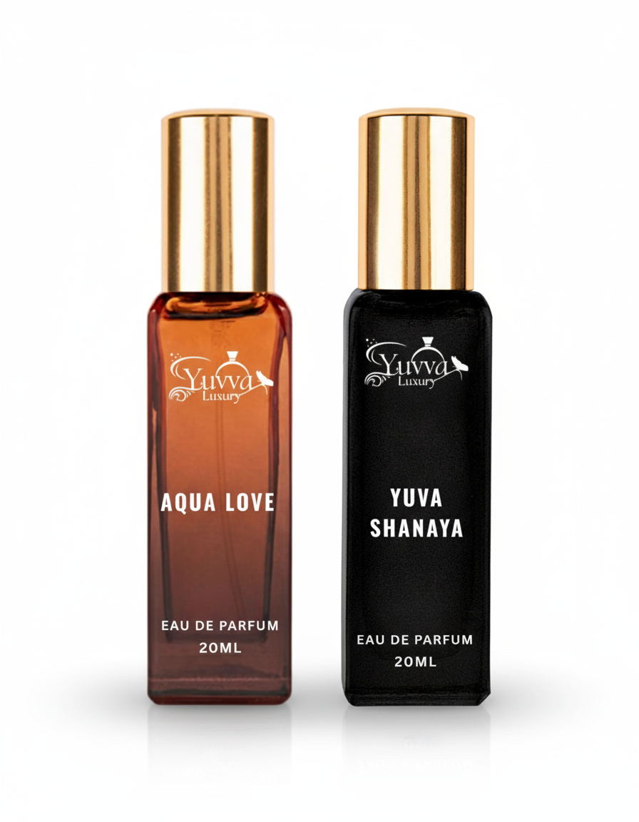 Yuvva Luxury Long Lasting Unisex Perfume Gift Set of 2 ( AQUA LOVE, YUVA SHANAYA )
