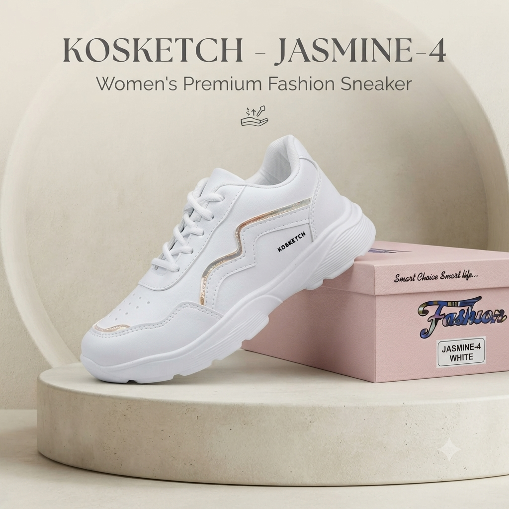 Women’s All-Day Comfort White Casual Sneakers