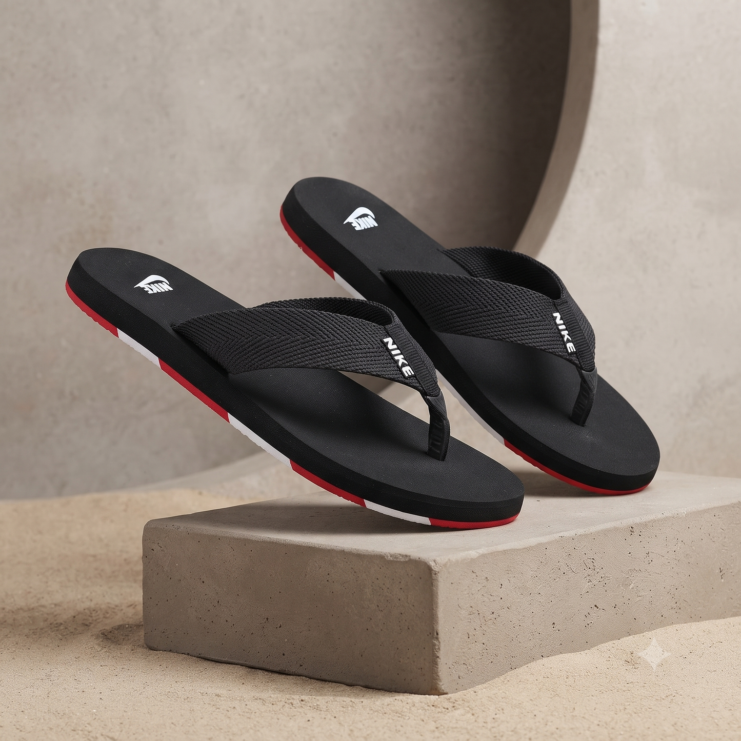 Unisex Premium Casual Flip-Flops – Stylish Black Cross-Strap Slippers with Comfortable Cushioned Footbed
