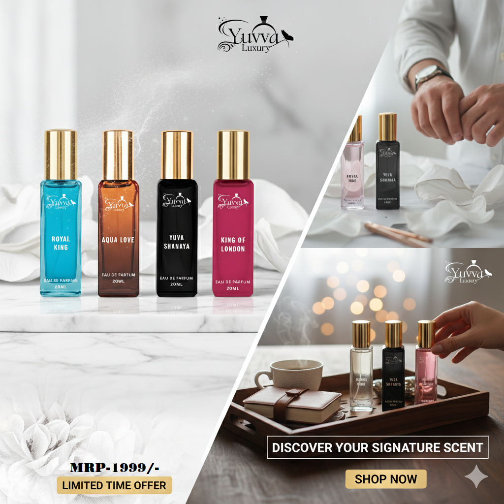 Yuvva Luxury Perfume Gift Set For Unisex 4 x 20ml