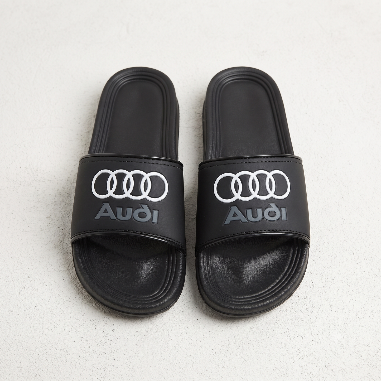 Premium Black Comfort Slide Sandals for Men & Women – Stylish Everyday Casual Slippers