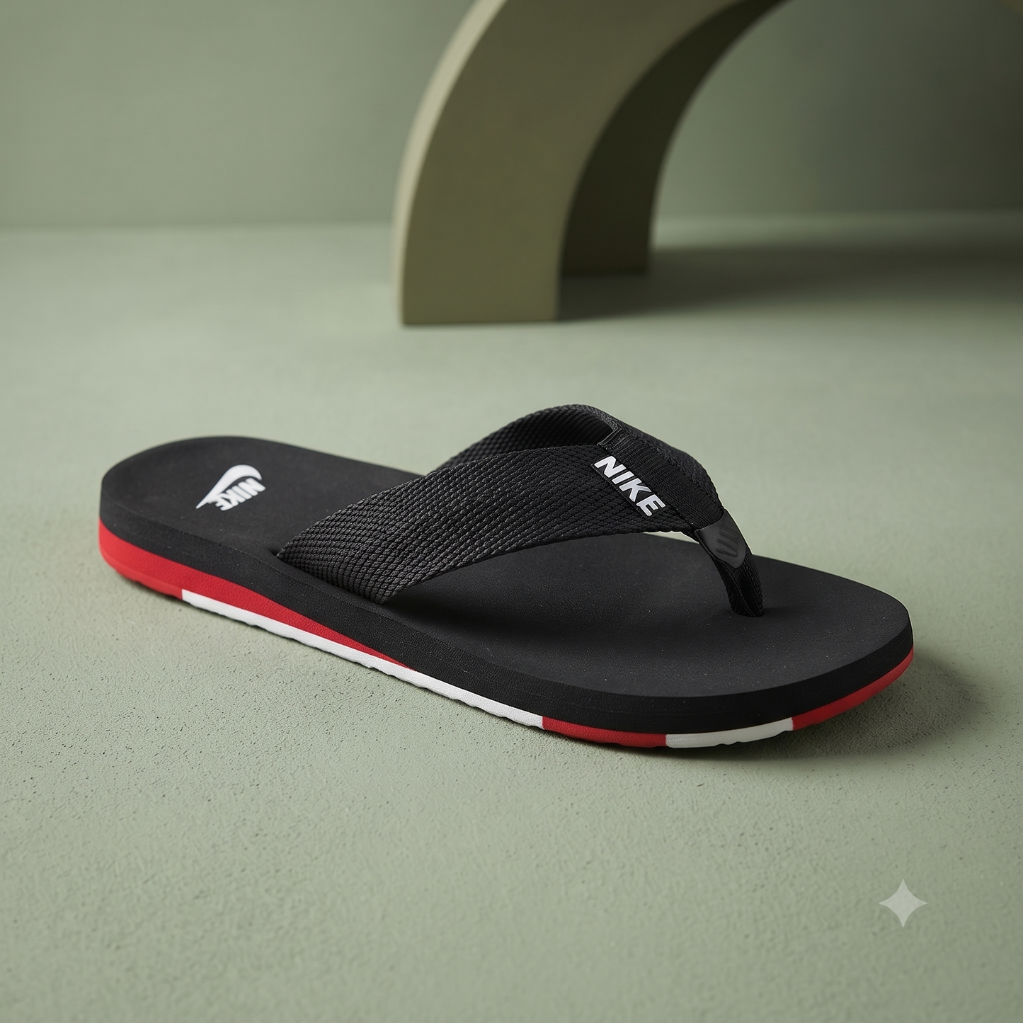 Unisex Premium Casual Flip-Flops – Stylish Black Cross-Strap Slippers with Comfortable Cushioned Footbed