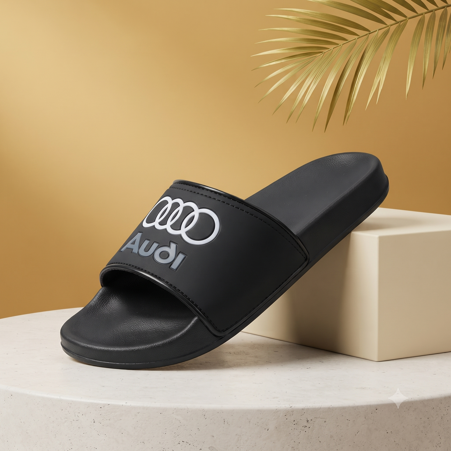 Premium Black Comfort Slide Sandals for Men & Women – Stylish Everyday Casual Slippers