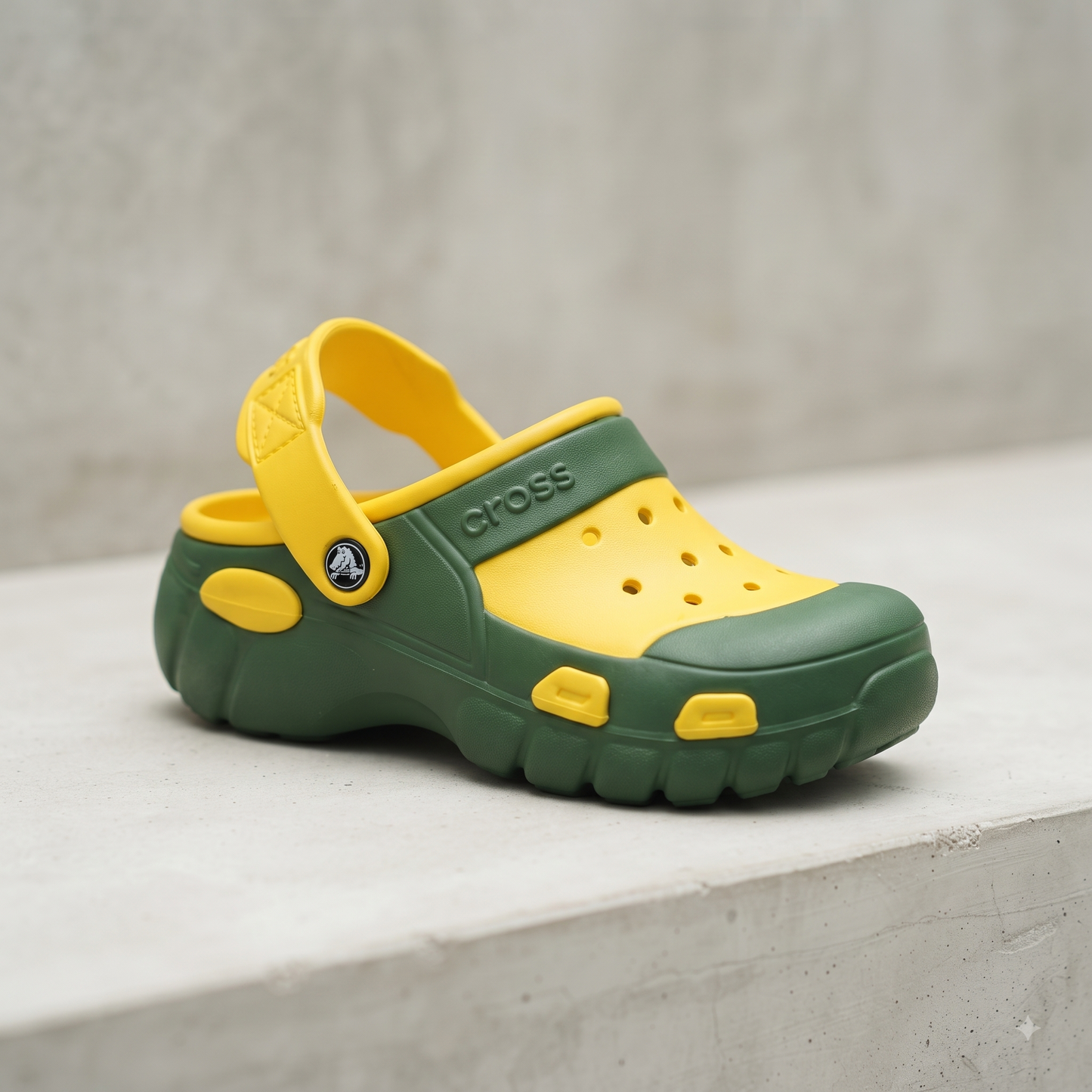 Modern Sculpted Designer Clogs with Patterned Strap – Off-White For Men and Women