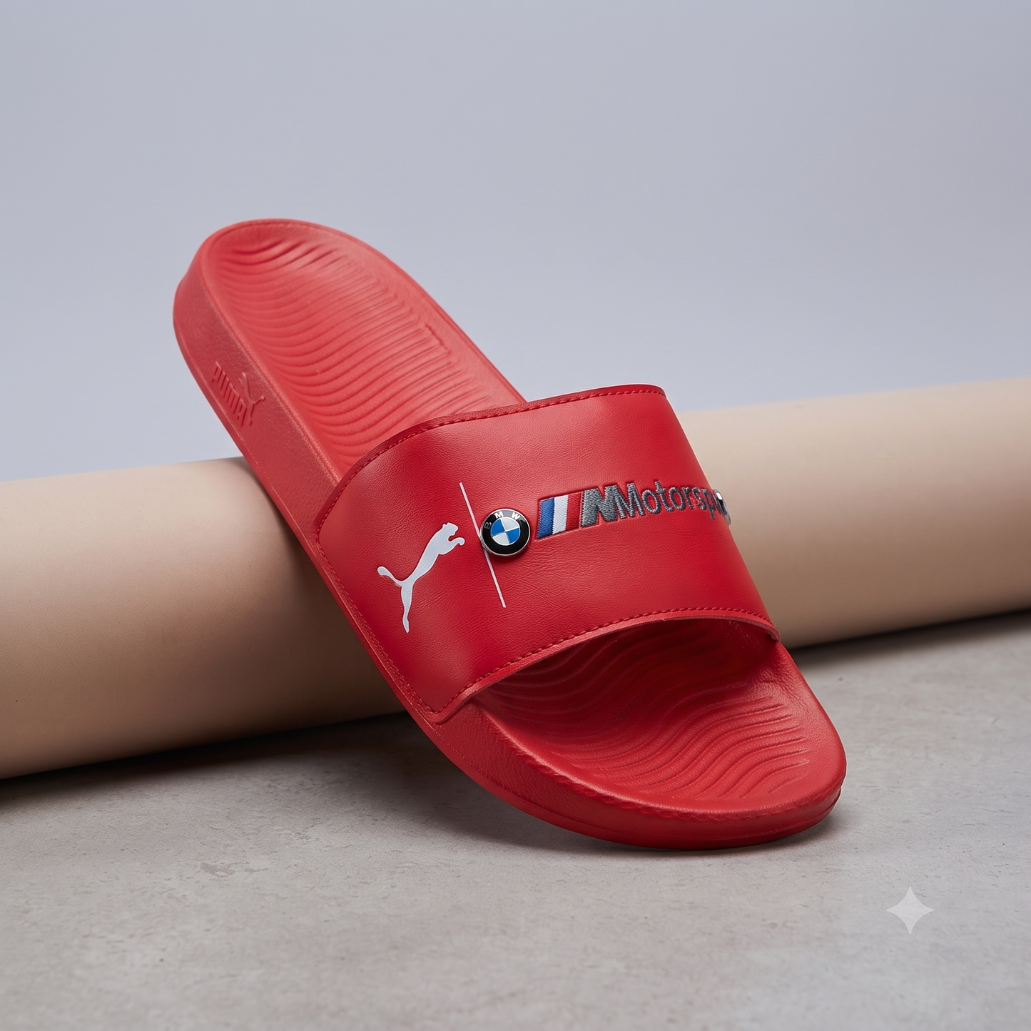 Premium Red Motorsport Slide Sandals for Men & Women | Stylish Casual Comfort Slippers