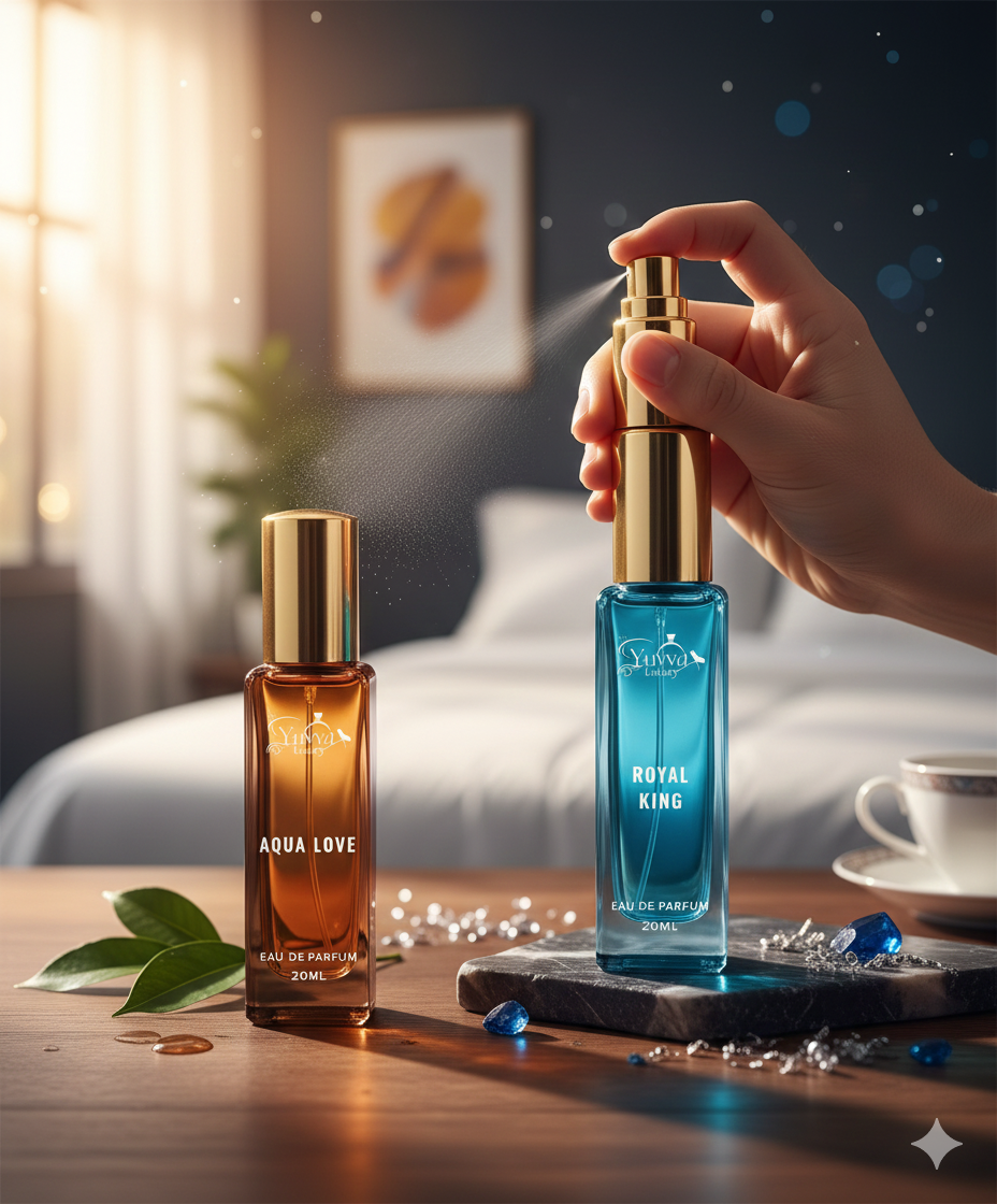 Yuvva Luxury Long Lasting Unisex Perfume Gift Set Of 2 ( AQUA LOVE, ROYAL KING )