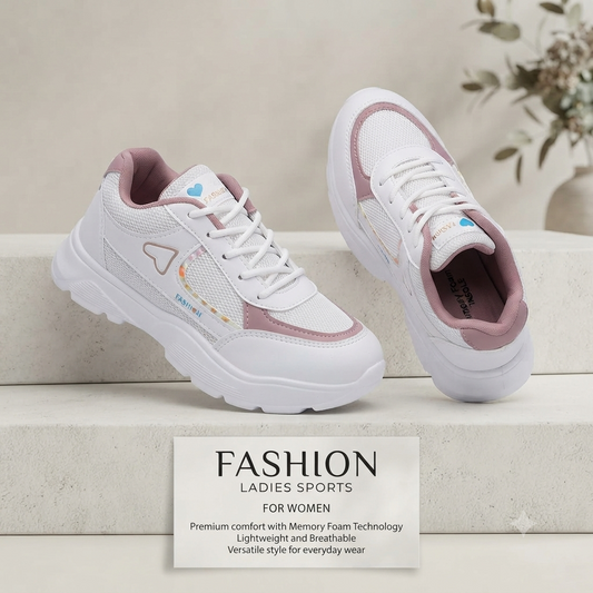 Women’s Lightweight Athletic Shoes – Breathable Memory Foam Footwear