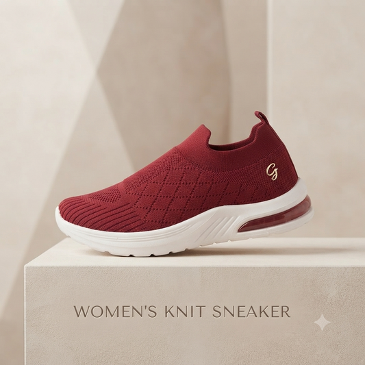 Garima A5 Cherry Knit Slip-On Casual & Walking Shoes for Women