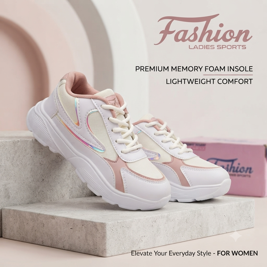 Modern Lifestyle Sneakers for Women – Everyday Style & Memory Foam Support