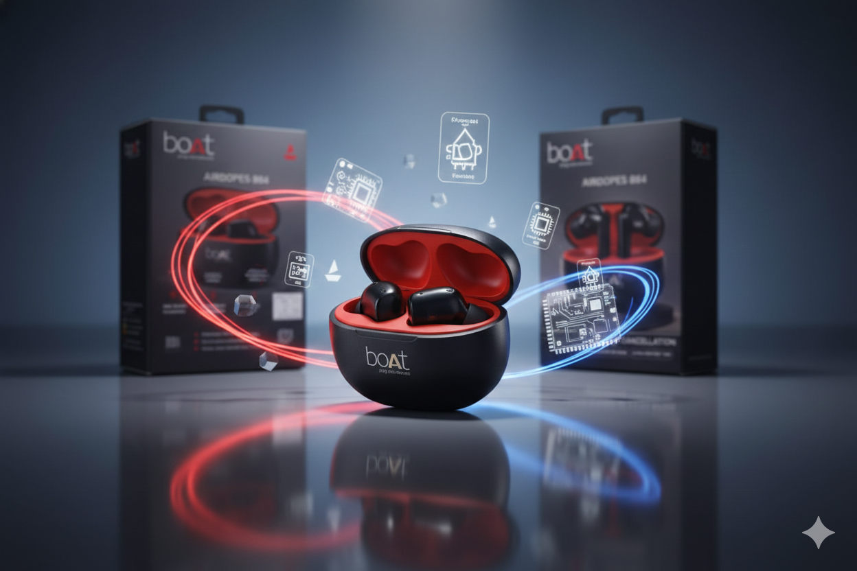 Airdopes 884 | ANC, ENx™ Technology, and Massive 80H Battery – Premium Sound, Unbeatable Price"