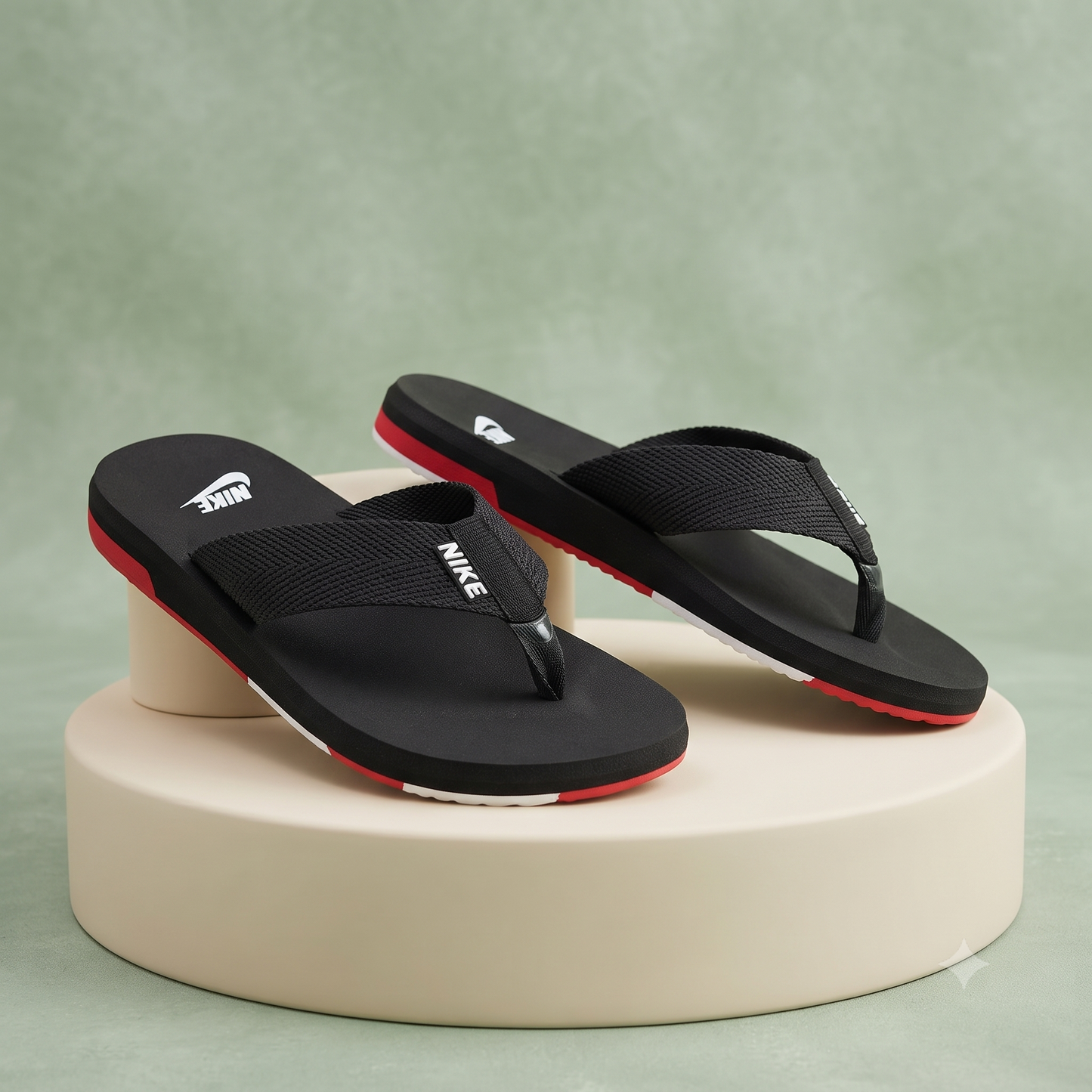 Unisex Premium Casual Flip-Flops – Stylish Black Cross-Strap Slippers with Comfortable Cushioned Footbed