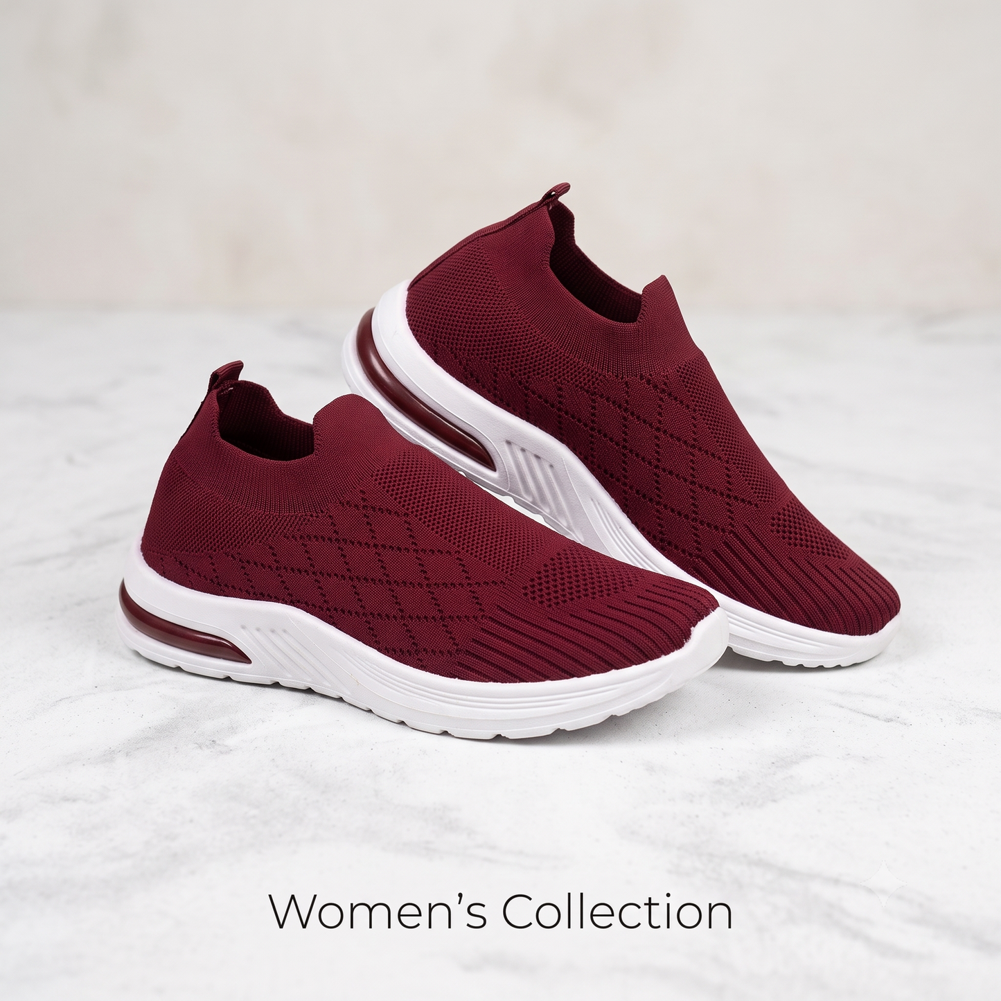 Garima A5 Cherry Knit Slip-On Casual & Walking Shoes for Women