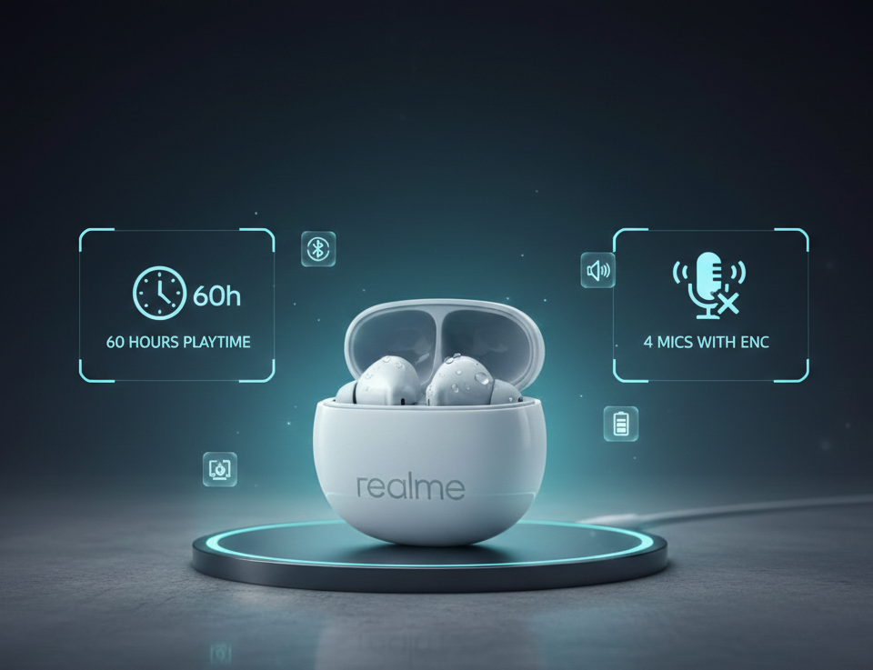wireless Buds S1 | 11.2mm Bass Boost | 60H Battery | IPX4 Water Resistant with Advanced Bluetooth 5.3 & Seamless Connectivity