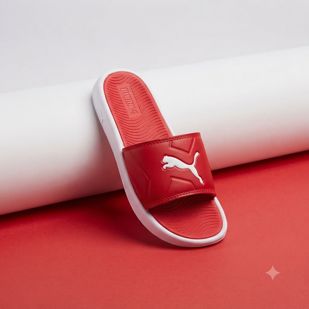 Ultra-Cushion Sport Slides for Men & Women – Red Casual Footwear