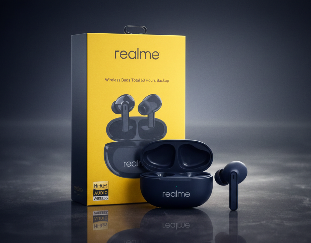 Buds 165 Wireless: 60-Hour Backup & Hi-Res Audio – Feel Every Beat Elevate Your Audio