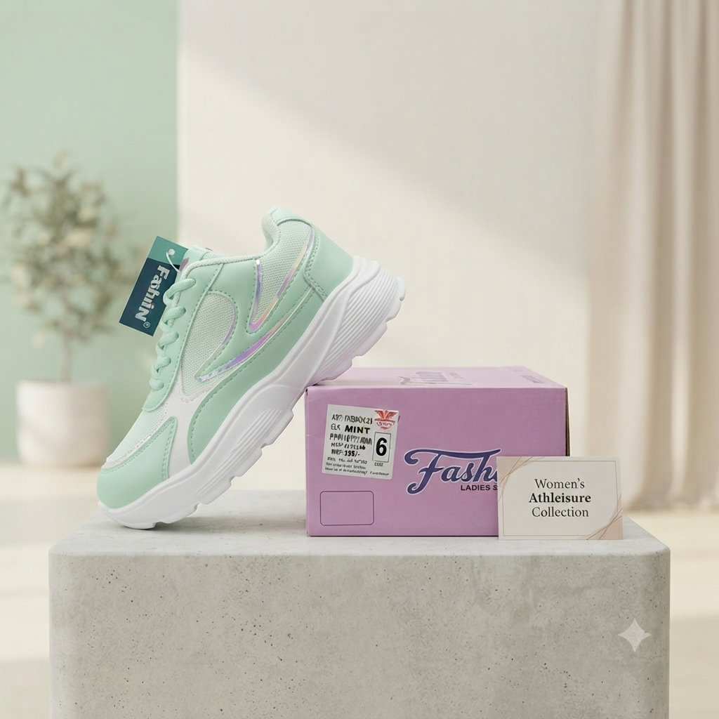 Trendy Mint Green Casual Sports Shoes for Women & Girls