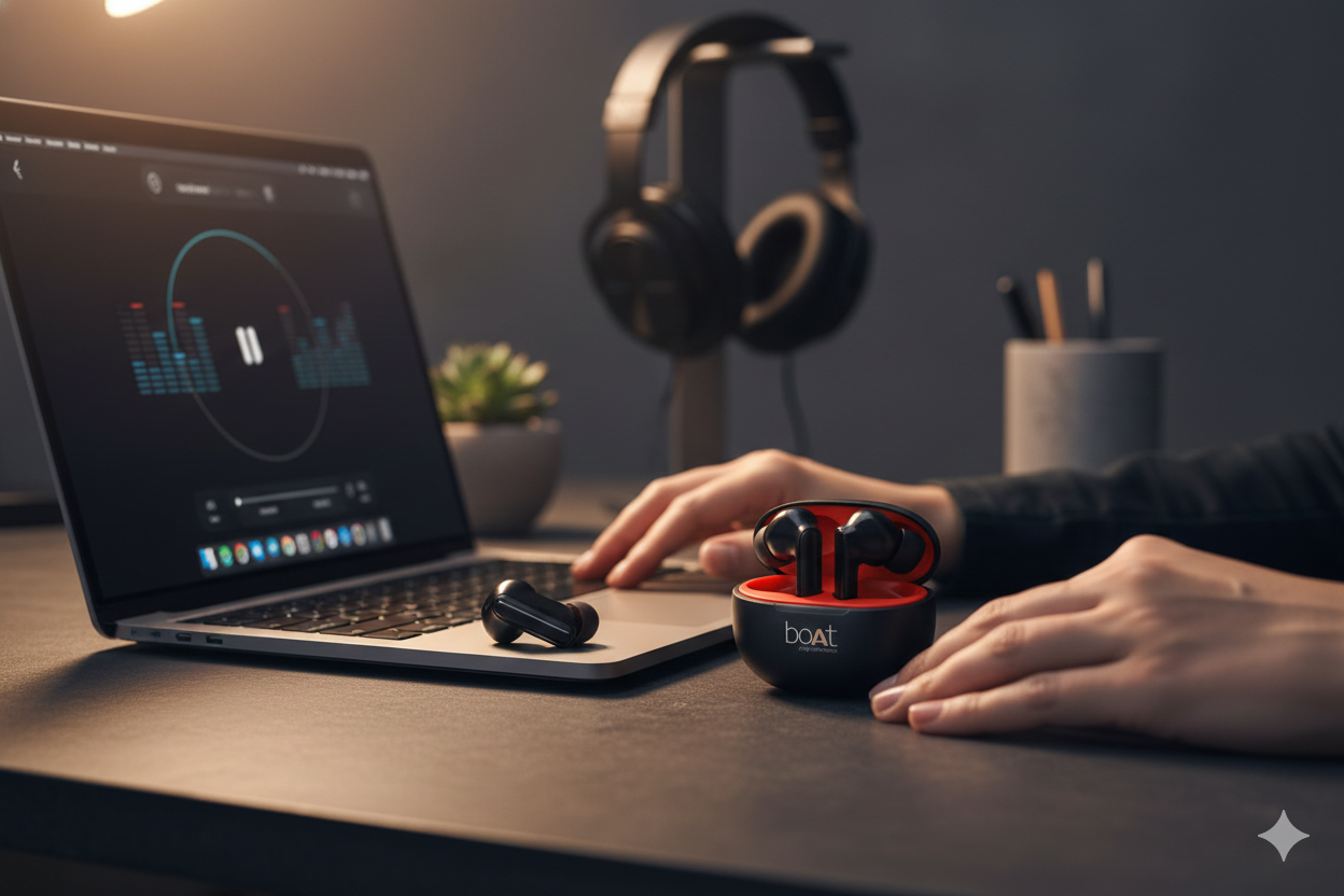 Airdopes 884 | ANC, ENx™ Technology, and Massive 80H Battery – Premium Sound, Unbeatable Price"