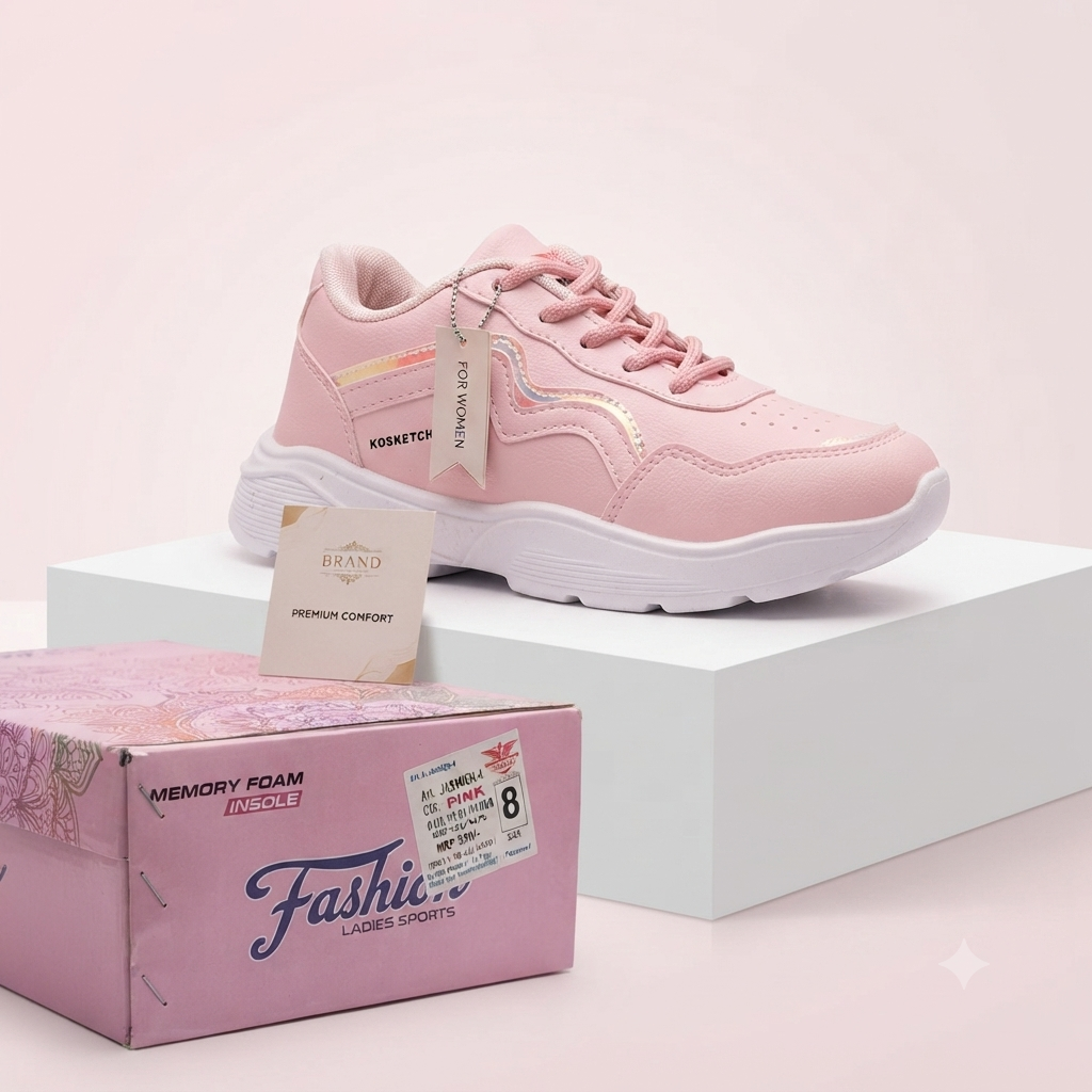 Premium Pink Sports Sneakers for a Modern Look
