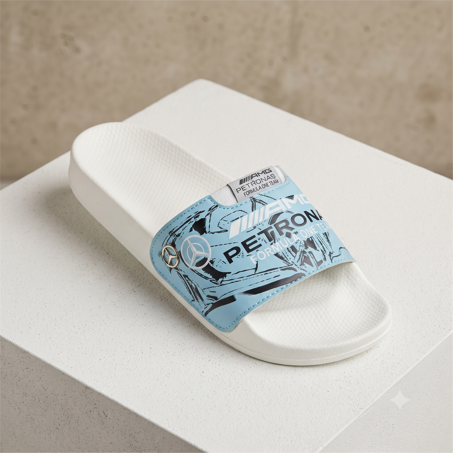 Premium Embossed Logo Lightweight Casual Sport Sliders for Men & Women