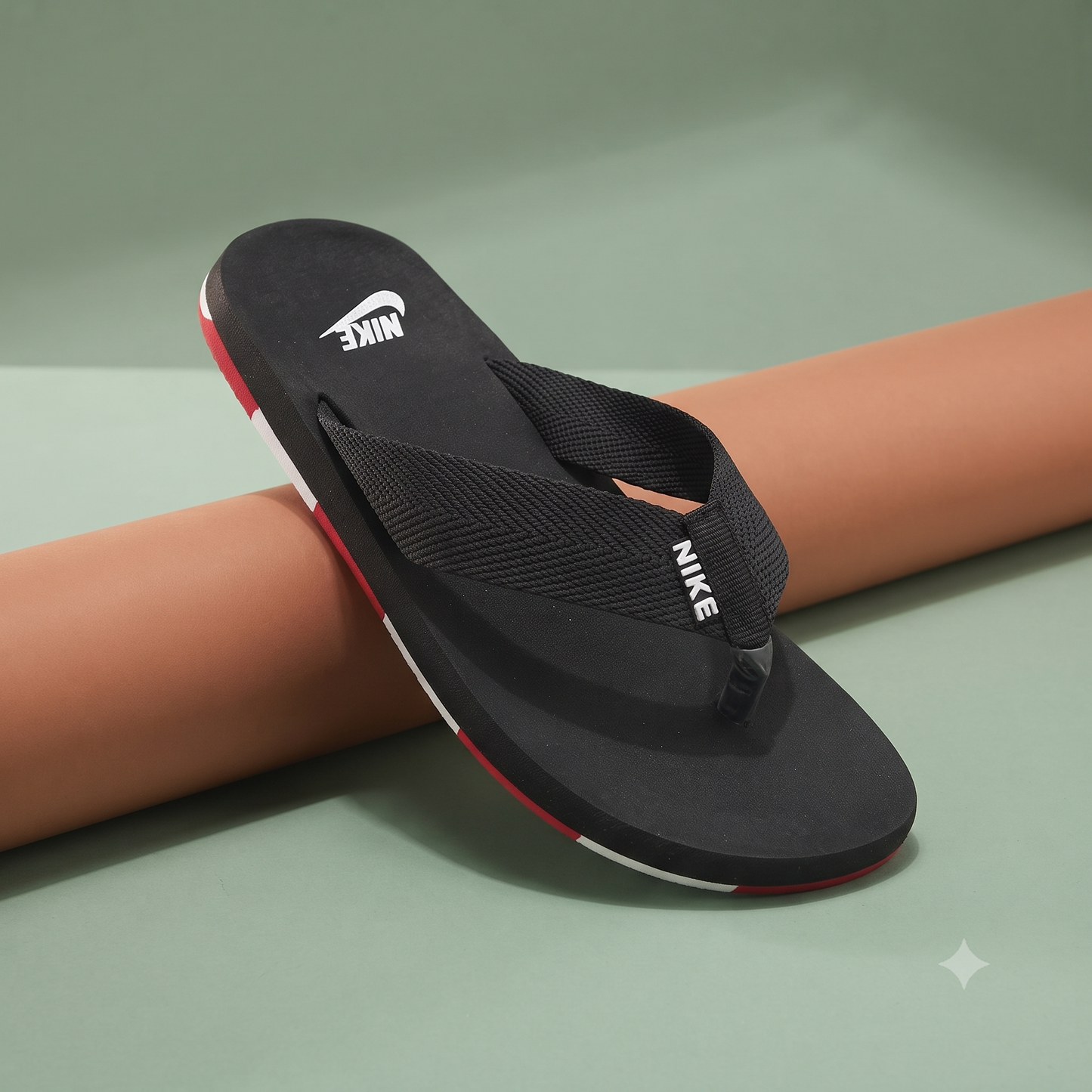 Unisex Premium Casual Flip-Flops – Stylish Black Cross-Strap Slippers with Comfortable Cushioned Footbed