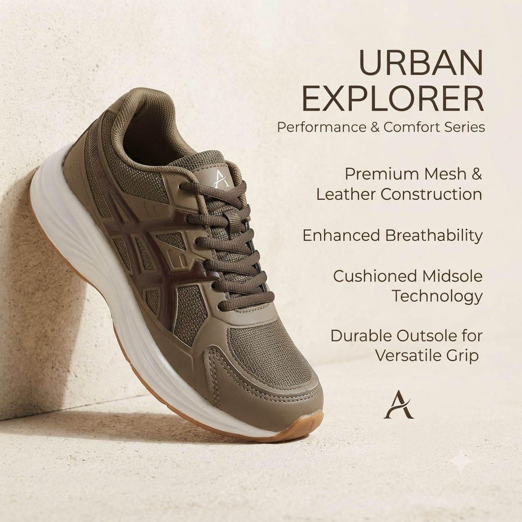 Premium Lightweight Mesh Sports Shoes for Men – Comfortable Daily Wear Running Sneakers
