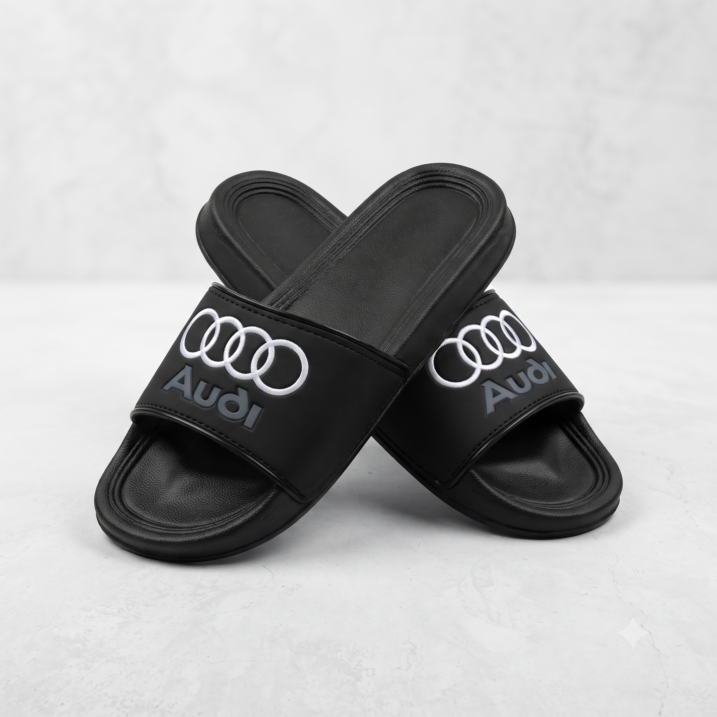 Premium Black Comfort Slide Sandals for Men & Women – Stylish Everyday Casual Slippers