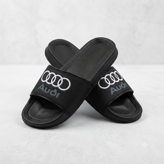 Premium Black Comfort Slide Sandals for Men & Women – Stylish Everyday Casual Slippers
