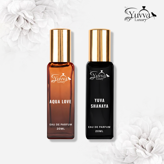 Yuvva Luxury Long Lasting Unisex Perfume Gift Set of 2 ( AQUA LOVE, YUVA SHANAYA )