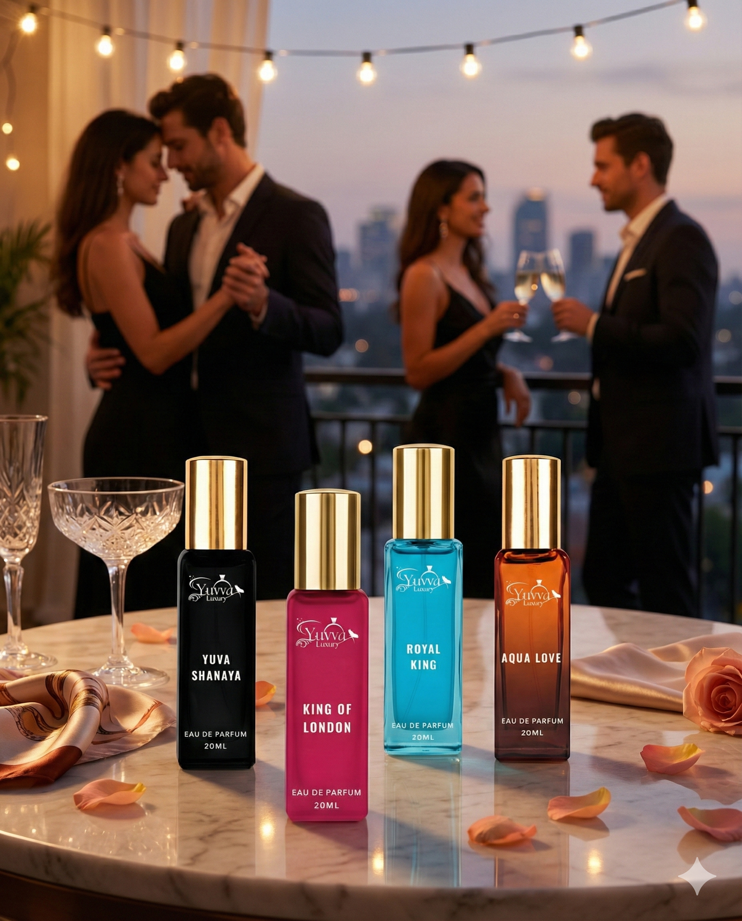 Yuvva Luxury Perfume Gift Set For Unisex 4 x 20ml