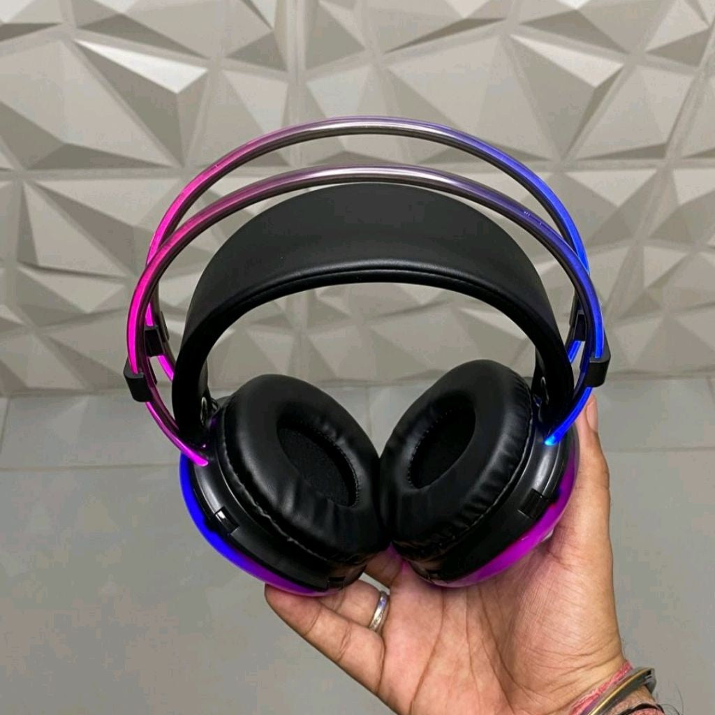 Presenting You All, New Rgb Colour Headphones, Multi colour led light inbuilt headphones heavy Quality top look for Gaming and night clubs / party