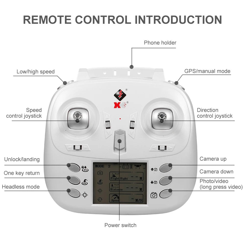 RC Drone with-4K-Camera-WiFi-FPV-1080P-HD-Dual-Foldable