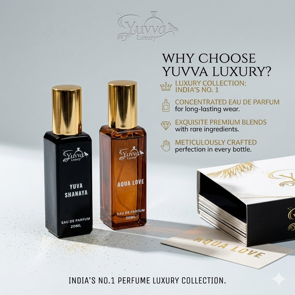 Yuvva Luxury Long Lasting Unisex Perfume Gift Set of 2 ( AQUA LOVE, YUVA SHANAYA )