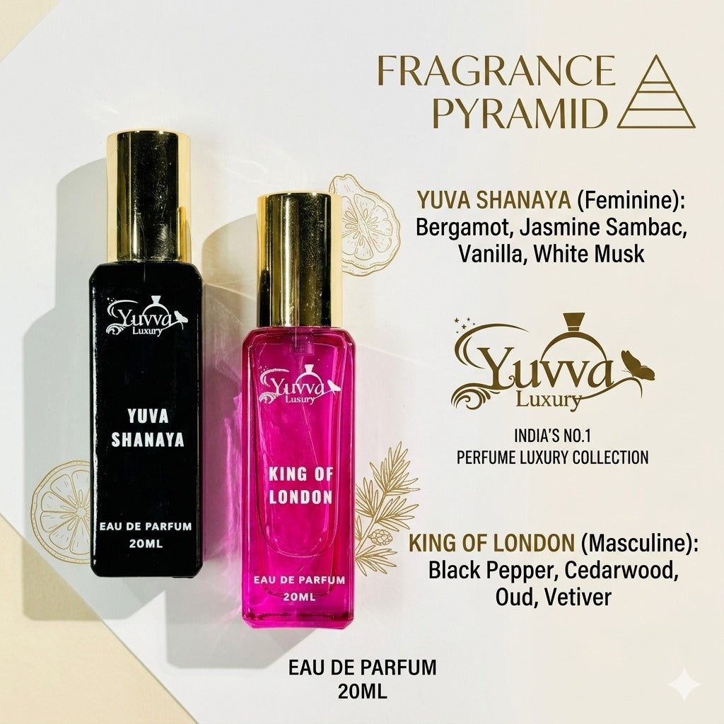 Yuvva Luxury Long Lasting Unisex Perfume Pack Of 2