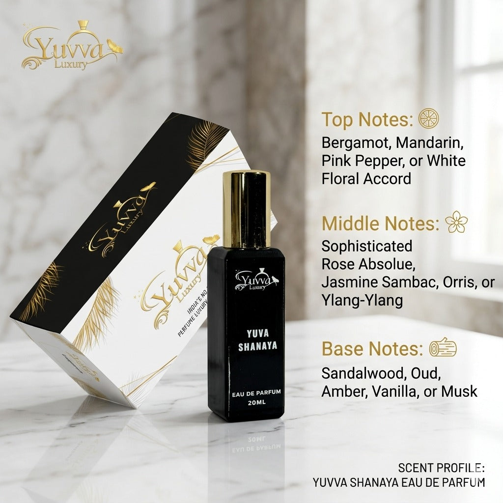 Yuvva Luxury Long Lasting Unisex Perfume YUVA SHANAYA Premium Fragrance Scent