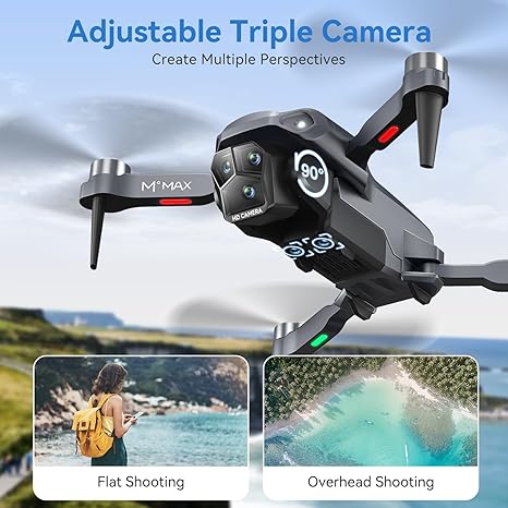 A18 H Pro Drone With 3 HD Camera & Brushless Motor