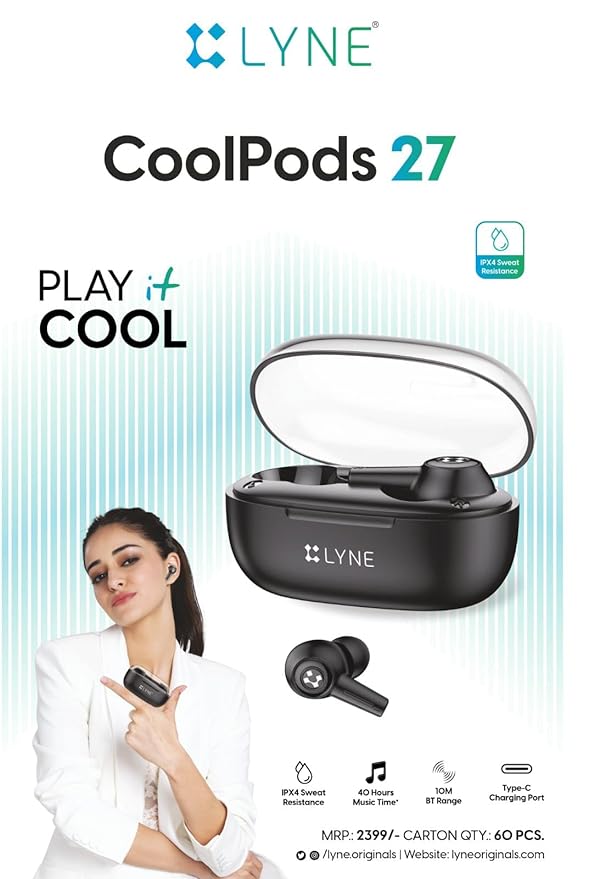 LYNE COOLPODS27 BLUETOOTH WIRELESS EARPHONE