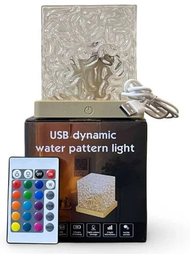 USB Dynamic Water Pattern Light Table Lamp