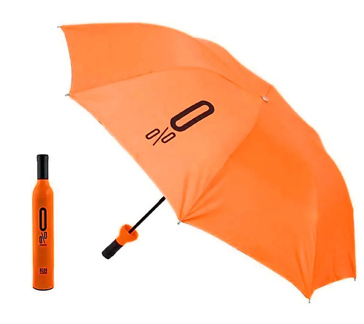 Wine Bottle Shape Mini Compact Foldable Umbrella with Plastic Case (Multi Color, Pack of 1)